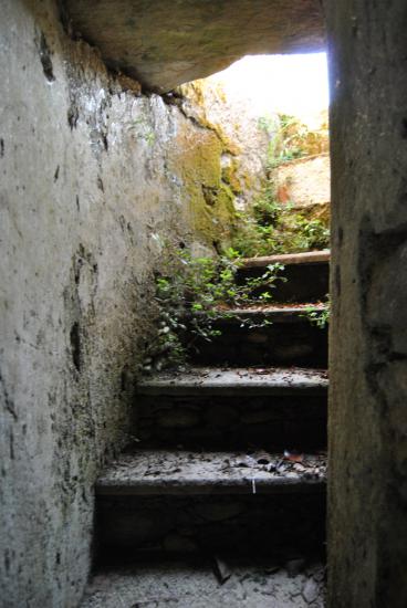 Villa Bagni Amadei, scale del pozzo