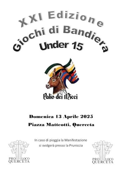 XXI edizione Giochi di Bandiera U15