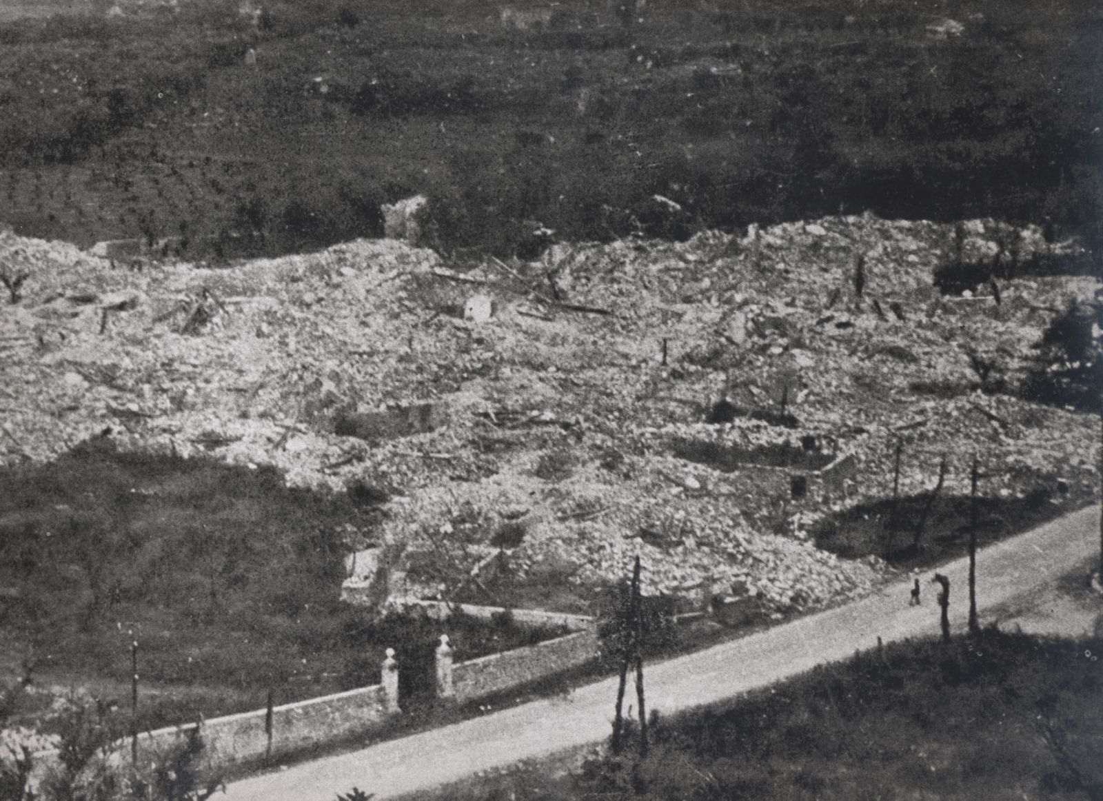 Ripa dopo le devastazioni della Seconda Guerra Mondiale