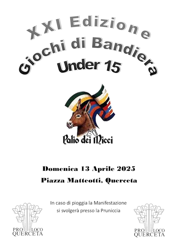 XXI edizione Giochi di Bandiera U15